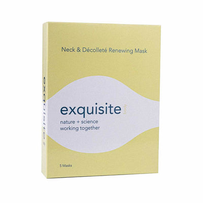Neck & Décolleté Renewing Sheet Masks This patent-pending bio-cellulose mask fits the curves and contours of your neck and décolleté like a second skin. 