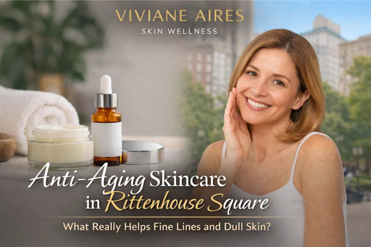  Anti-aging skincare solutions for fine lines and dull skin in Rittenhouse Square recommended by a licensed esthetician