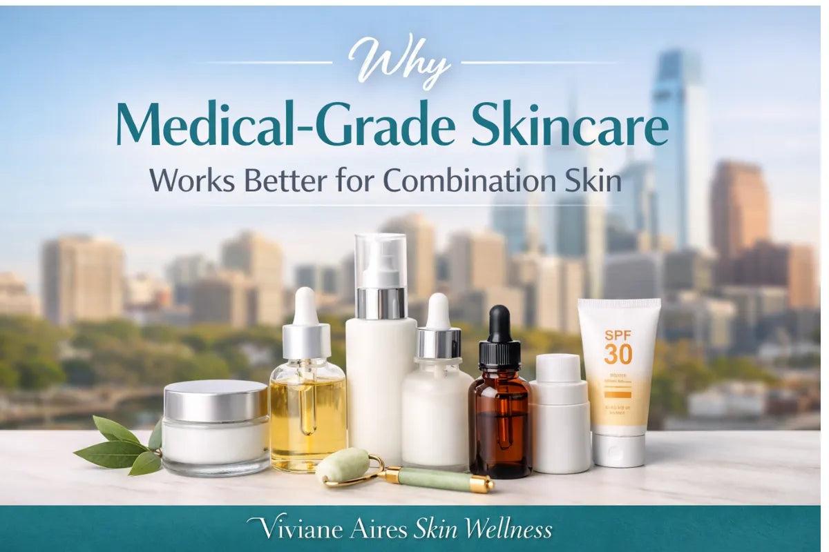 Licensed esthetician using medical-grade skincare in Philadelphia