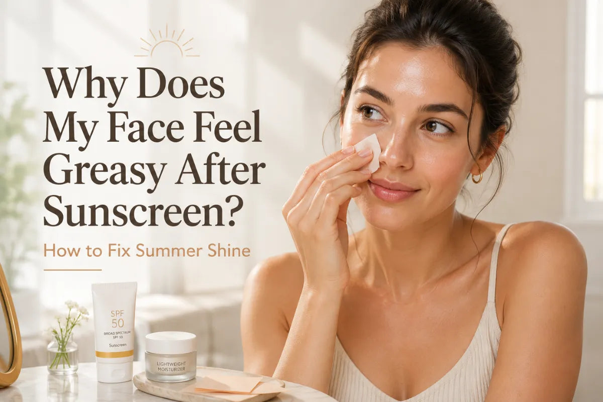  Face feels greasy after sunscreen summer skincare routine for oily and combination skin