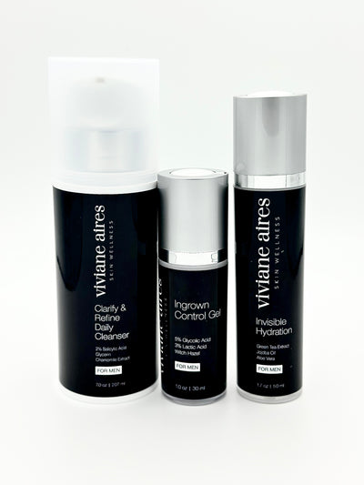Three skincare products from Viviane Aires Skin Wellness Skincare Collaction  For Men 